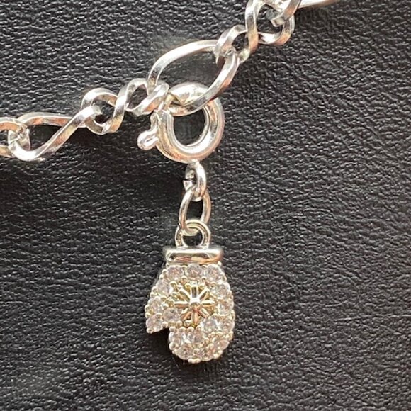 Silver Charm Bracelet with Festive Holiday Removable Charms - Picture 8 of 12